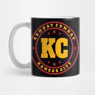 Kansas City - Sunday Funday Vintage Stamp Mug